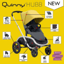 Quinny HUBB DUO + CabrioFix za 1zł, podwójny zakupowy wózek spacerowy - Red on Graphite