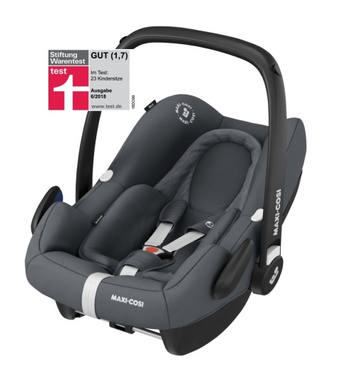 ROCK Maxi-Cosi I-Size do 75cm 0-13kg + Baza FamilyFix One + Frotte Gratis - Essential Graphite
