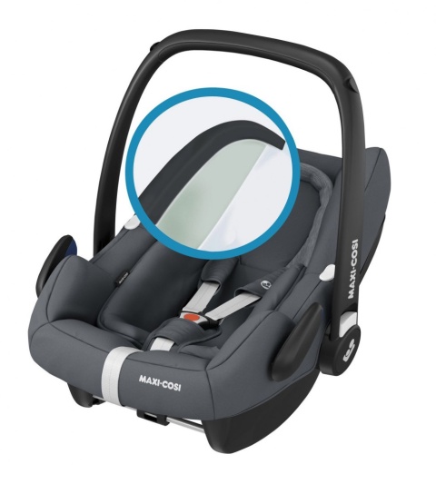 ROCK Maxi-Cosi I-Size do 75cm 0-13kg + Baza FamilyFix One + Frotte Gratis - Essential Graphite