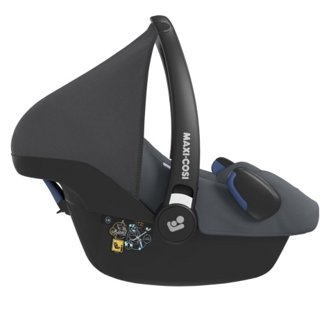 ROCK Maxi-Cosi I-Size do 75cm 0-13kg + Baza FamilyFix One + Frotte Gratis - Essential Graphite