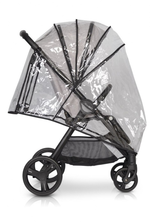 CANNY easyGO wózek spacerowy składany jedną ręką, duże koła - Coal