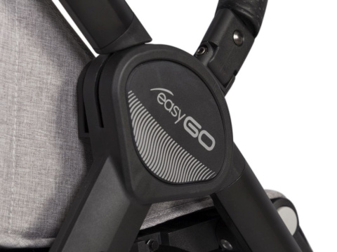 CANNY easyGO wózek spacerowy składany jedną ręką, duże koła - Coal
