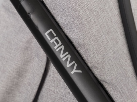 CANNY easyGO wózek spacerowy składany jedną ręką, duże koła - Coal