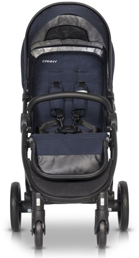 CANNY easyGO wózek spacerowy składany jedną ręką, duże koła - Cosmic Blue