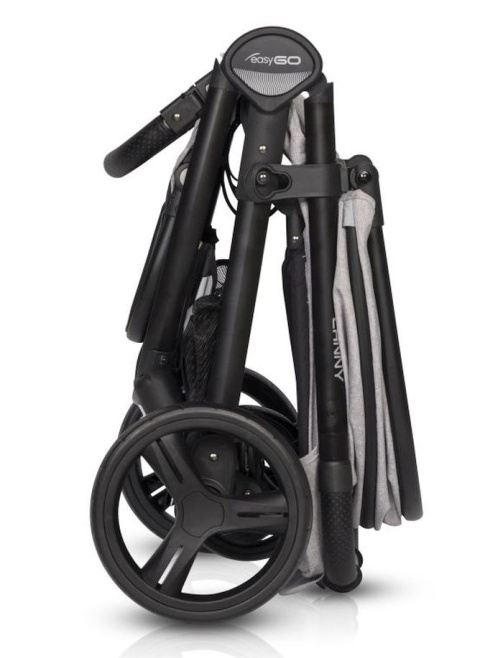 CANNY easyGO wózek spacerowy składany jedną ręką, duże koła - Cosmic Blue