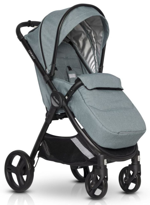 CANNY easyGO wózek spacerowy składany jedną ręką, duże koła - Mineral