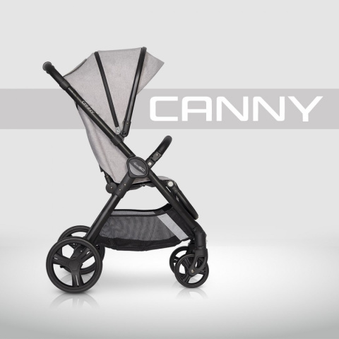 CANNY easyGO wózek spacerowy składany jedną ręką, duże koła - Pearl