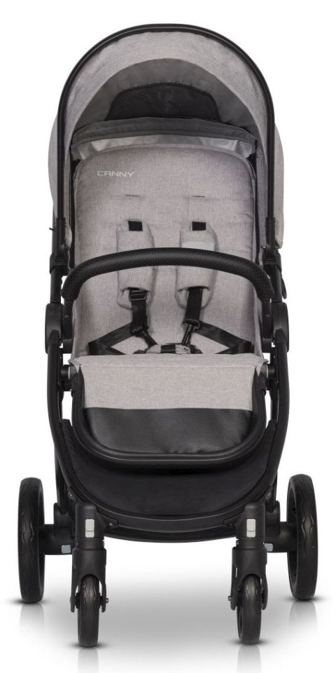 CANNY easyGO wózek spacerowy składany jedną ręką, duże koła - Pearl