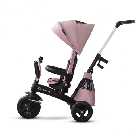 Kinderkraft ultralekki rowerek trójkołowy Easytwist - mauvelous pink