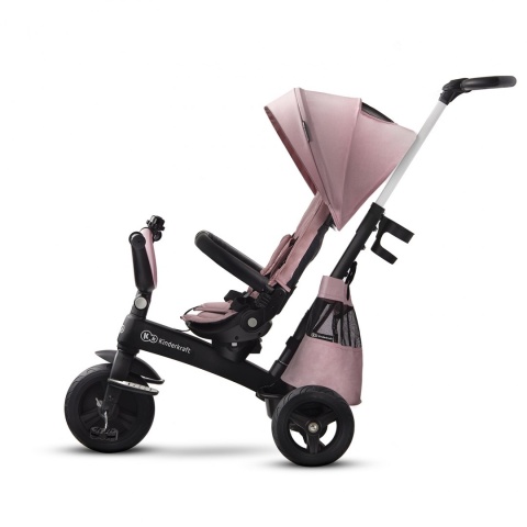 Kinderkraft ultralekki rowerek trójkołowy Easytwist - mauvelous pink
