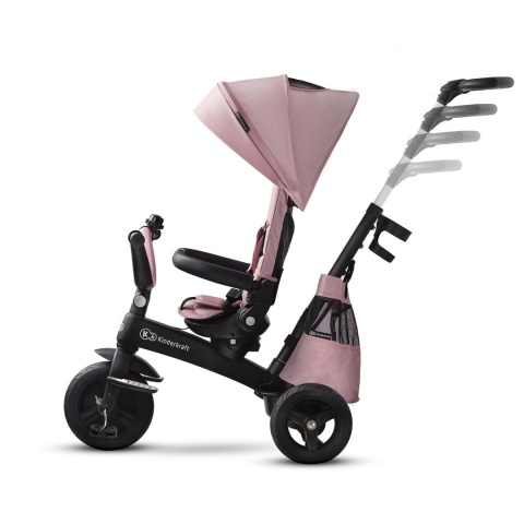 Kinderkraft ultralekki rowerek trójkołowy Easytwist - mauvelous pink