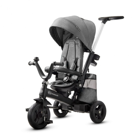 Kinderkraft ultralekki rowerek trójkołowy Easytwist - platinum grey