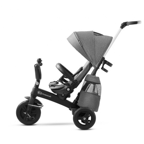 Kinderkraft ultralekki rowerek trójkołowy Easytwist - platinum grey