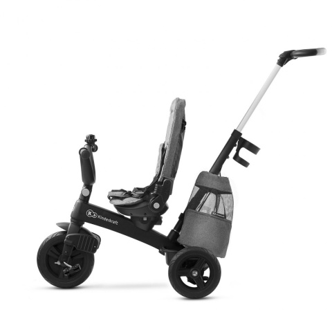 Kinderkraft ultralekki rowerek trójkołowy Easytwist - platinum grey