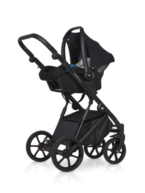 NANO PRO RIKO 3w1 Wózek wielofunkcyjny z fotelikiem 0-13 kg - CARBON