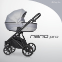 NANO PRO RIKO 2w1 Wózek głęboko-spacerowy - GREY FOX