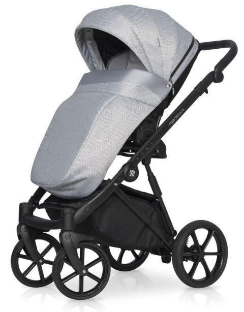 NANO PRO RIKO 2w1 Wózek głęboko-spacerowy - GREY FOX
