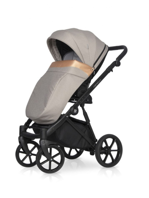 NANO PRO RIKO 3w1 Wózek wielofunkcyjny z fotelikiem 0-13 kg - CARAMEL