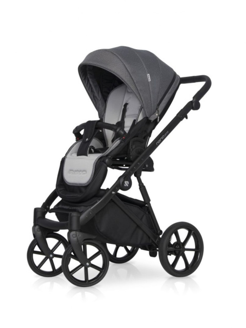 NANO PRO RIKO 3w1 Wózek wielofunkcyjny z fotelikiem 0-13 kg - ONYX