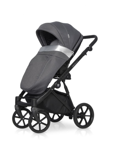 NANO PRO RIKO 3w1 Wózek wielofunkcyjny z fotelikiem 0-13 kg - ONYX