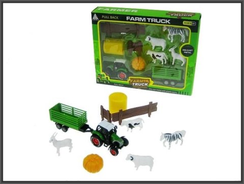 Zestaw farma z traktorem 10 części w pudełku 955-122 HIPO