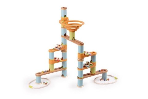 Bamboo Planet, Bambusowy kulodrom /tor kulkowy pastel 98 elem. z melodią