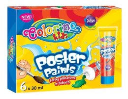Farby plakatowe w tubach 6 kol. 35 ml. Colorino Kids new