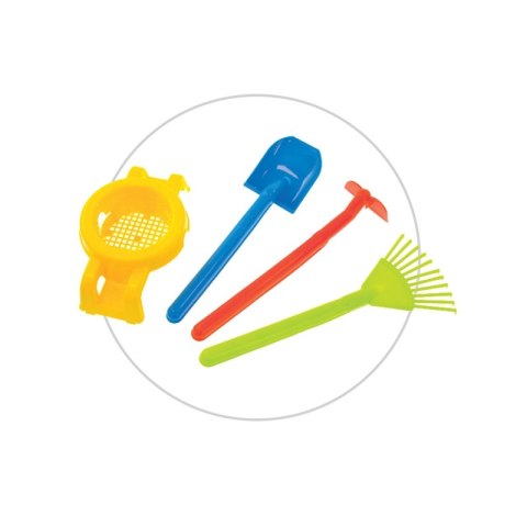 MOCHTOYS Taczka Żółw Ogrodnik Czerwony