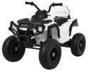 Pojazd Quad ATV Pompowane Koła Biały