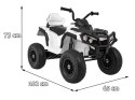 Pojazd Quad ATV Pompowane Koła Biały