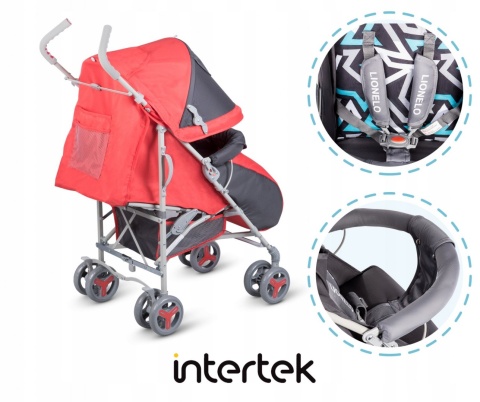 ELIA Lionelo wózek spacerowy 7kg - Red