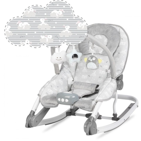 TUMI Kidwell Leżaczek bujaczek z wibracjami - Bunny Króliczki