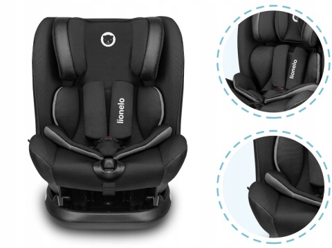 OLIVER Lionelo Fotelik samochodowy 9-36 kg - BLACK