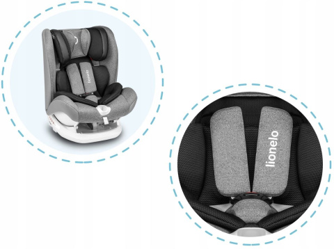 OLIVER Lionelo Fotelik samochodowy 9-36 kg - Stone