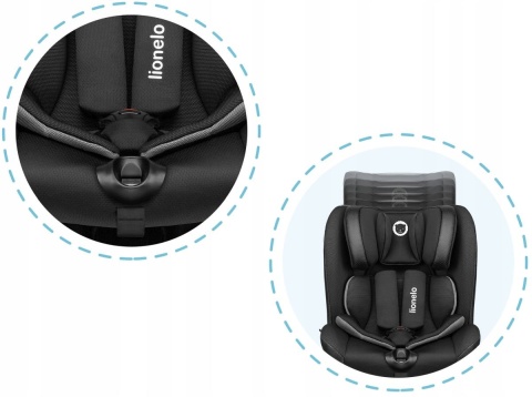 OLIVER Lionelo Fotelik samochodowy 9-36 kg - BLACK