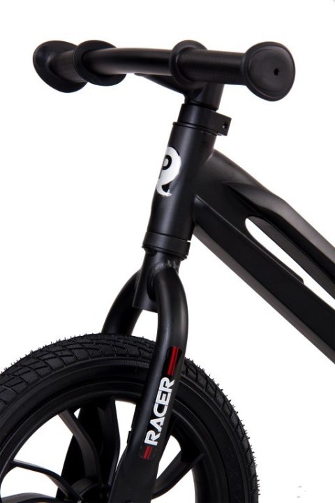 Rowerek biegowy RACER czarny z czerownym siedzeniem