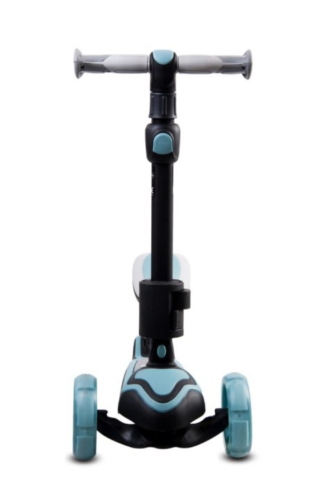 Rowerek biegowy hulajnoga deskorolka Flash 3 w 1 z kołami LED - pastelowy niebieski
