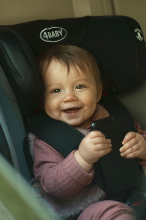 Roto-fix ISOFIX TOP TETHER 4Baby fotelik samochodowy Obrotowe siedzisko 360° 0+1,2,3 0-36 KG - BLUE