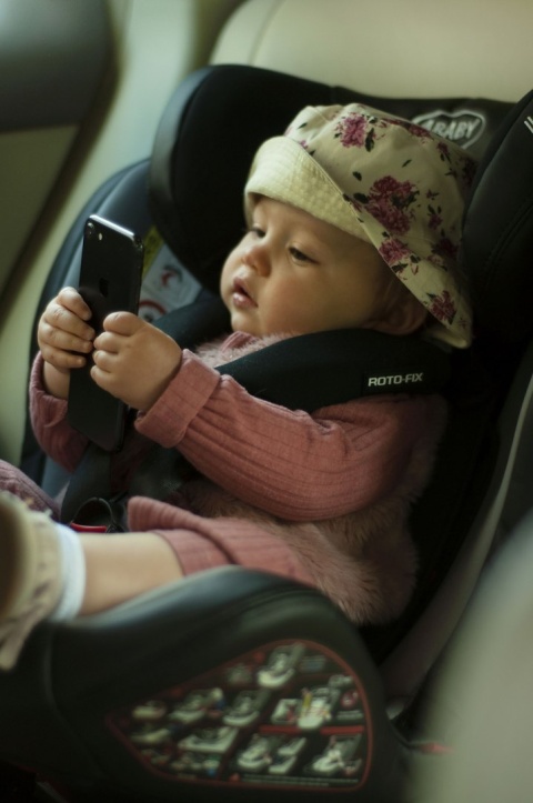 Roto-fix ISOFIX TOP TETHER 4Baby fotelik samochodowy Obrotowe siedzisko 360° 0+1,2,3 0-36 KG - BLUE