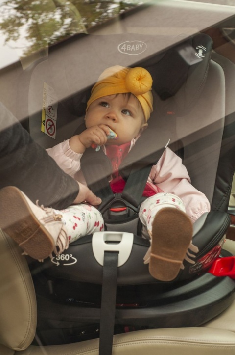 Roto-fix ISOFIX TOP TETHER 4Baby fotelik samochodowy Obrotowe siedzisko 360° 0+1,2,3 0-36 KG - BLUE