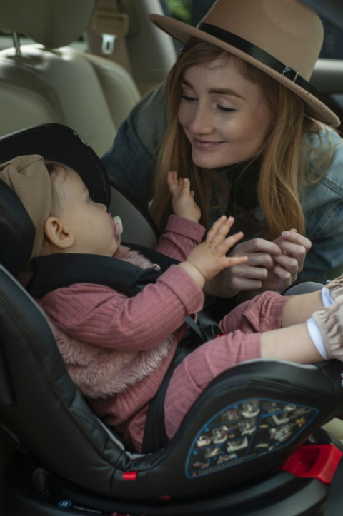 Roto-fix ISOFIX TOP TETHER 4Baby fotelik samochodowy Obrotowe siedzisko 360° 0+1,2,3 0-36 KG - BLUE