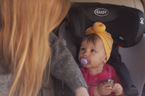 Roto-fix ISOFIX TOP TETHER 4Baby fotelik samochodowy Obrotowe siedzisko 360° 0+1,2,3 0-36 KG - BLUE