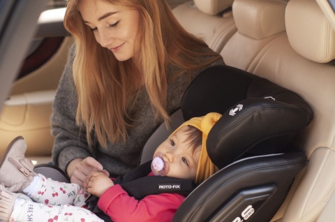 Roto-fix ISOFIX TOP TETHER 4Baby fotelik samochodowy Obrotowe siedzisko 360° 0+1,2,3 0-36 KG - BLUE