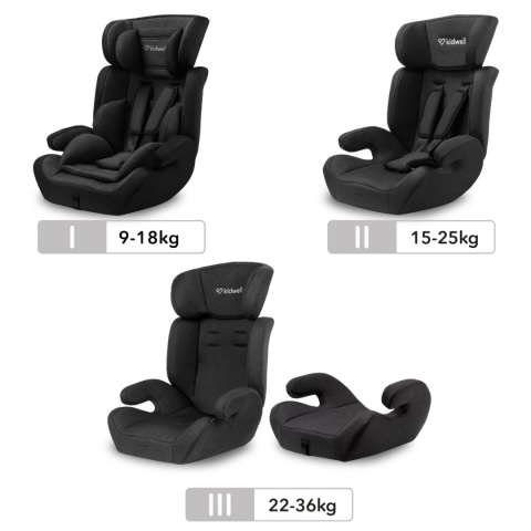 MAVI Kidwell Fotelik samochodowy 9-36 kg - BLACK