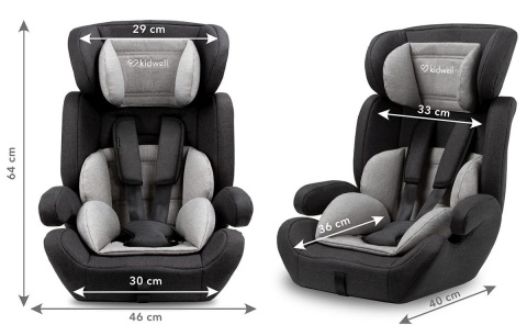 MAVI Kidwell Fotelik samochodowy 9-36 kg - GRAY