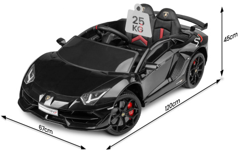 Pojazd na akumulator Toyz Lamborghini Aventador SVJ - BLACK