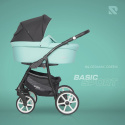 RIKO BASIC SPORT 2w1 Wózek głęboko-spacerowy - CERAMIC GREEN