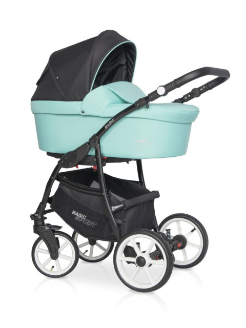 RIKO BASIC SPORT 2w1 Wózek głęboko-spacerowy - CERAMIC GREEN