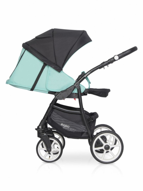 RIKO BASIC SPORT 2w1 Wózek głęboko-spacerowy - CERAMIC GREEN