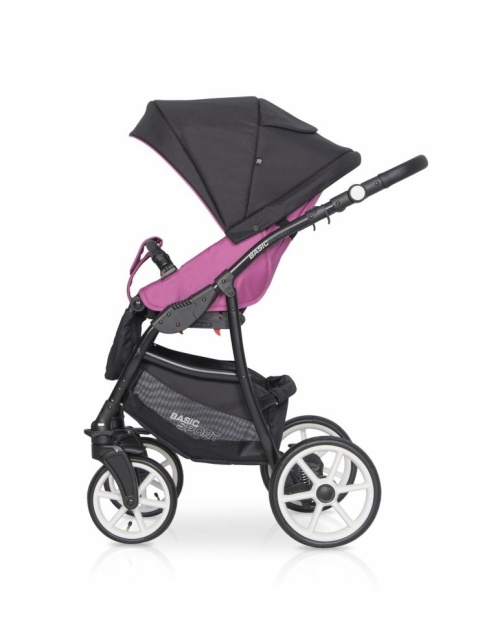 RIKO BASIC SPORT 2w1 Wózek głęboko-spacerowy - MAGENTA